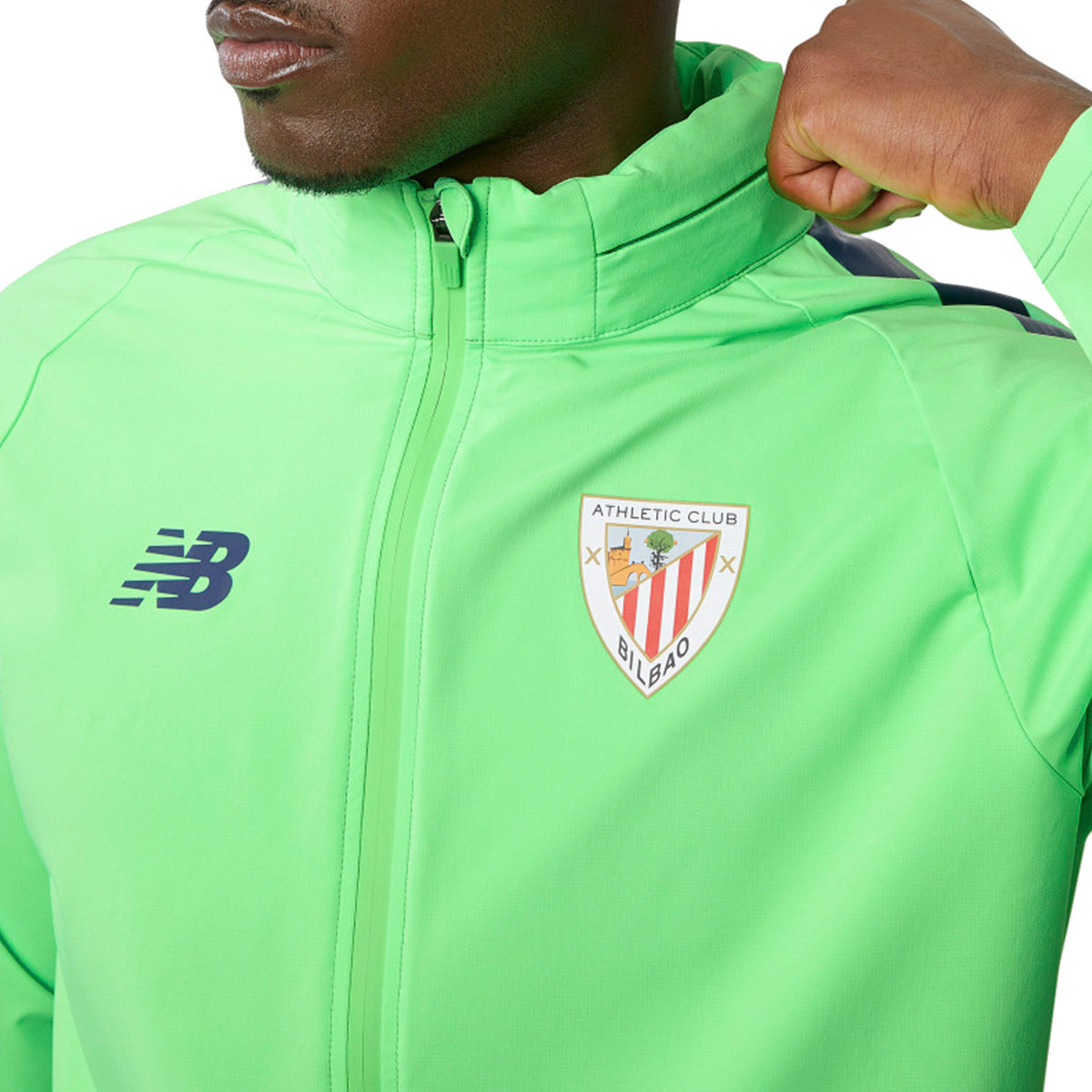 Ninguna principio tierra principal Chubasquero New Balance Athletic Club Bilbao Fanswear 2022-2023 Green -  Fútbol Emotion