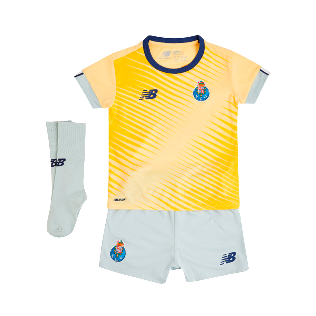 Cena estar impresionado cigarro Conjunto New Balance FC Porto Segunda Equipación 2022-2023 Niño Glod and  white - Fútbol Emotion