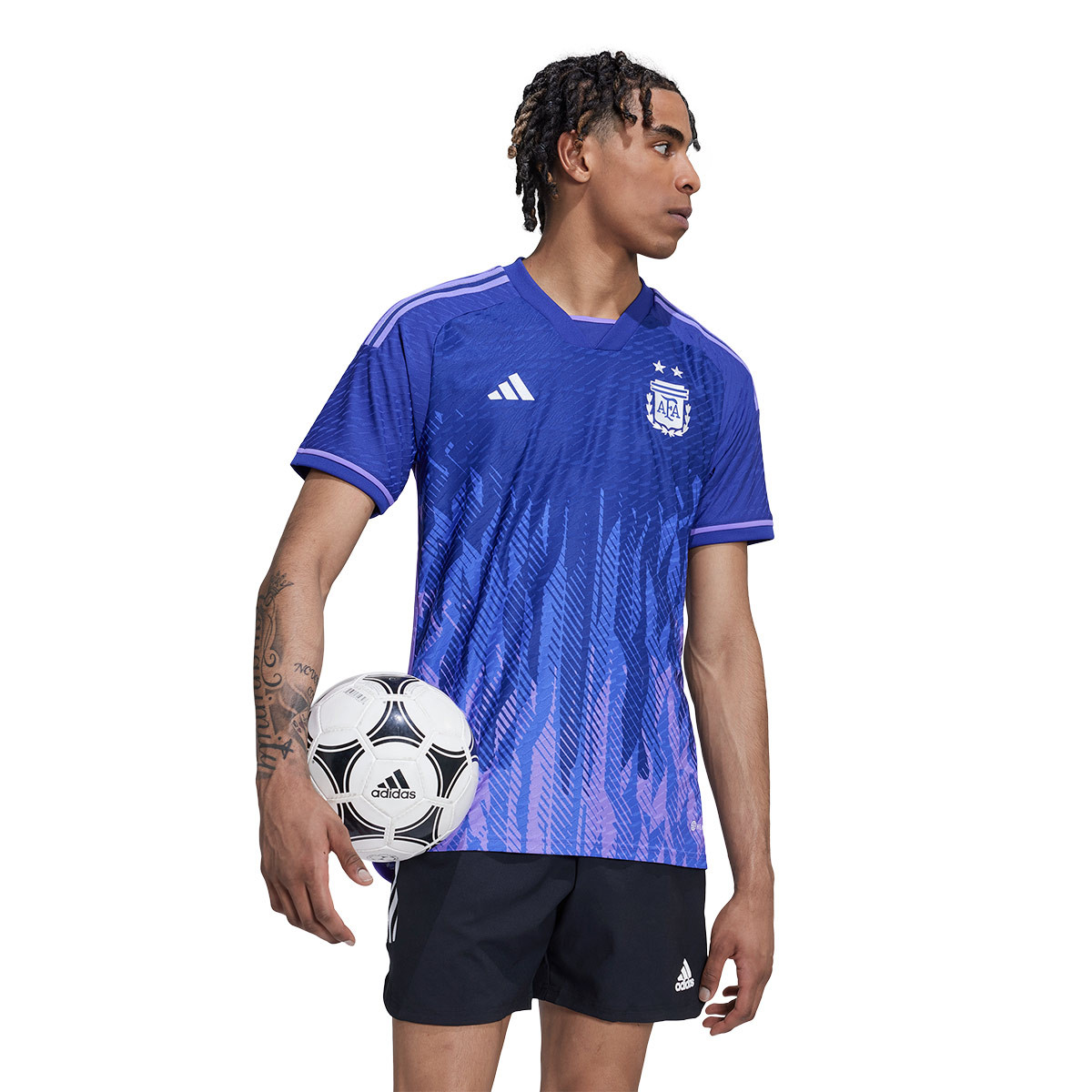 Camiseta adidas Argentina Segunda Authentic Mundial Qatar 2022 Indigo-Purple Rush - Fútbol Emotion