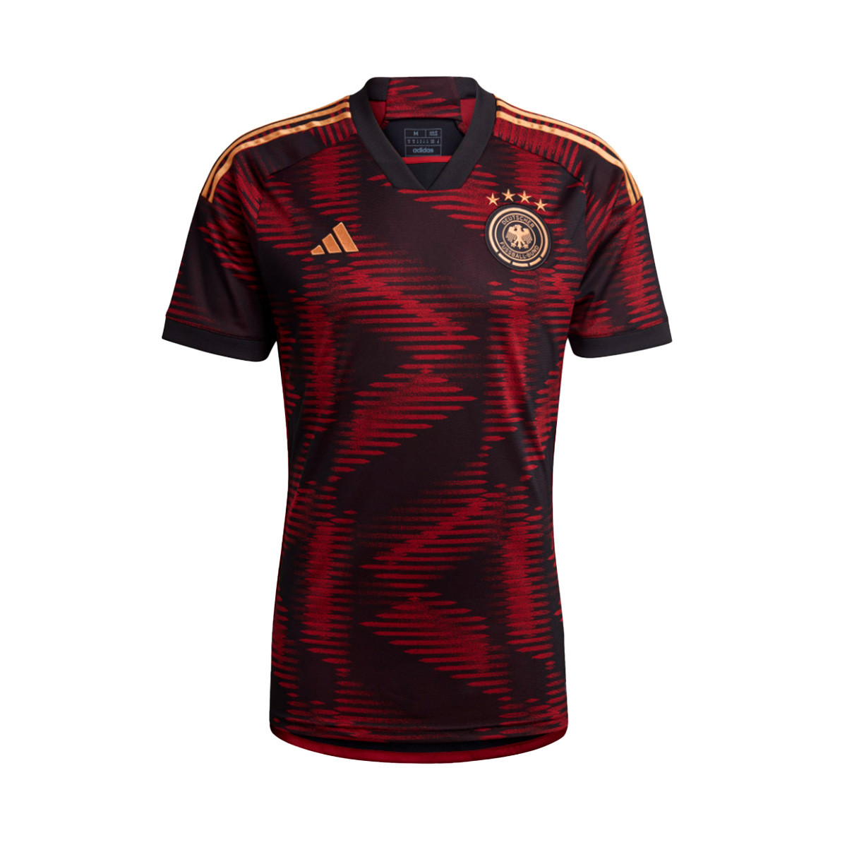 Camiseta adidas Alemania Segunda Equipación Mundial Qatar 2022 Black Fútbol Emotion