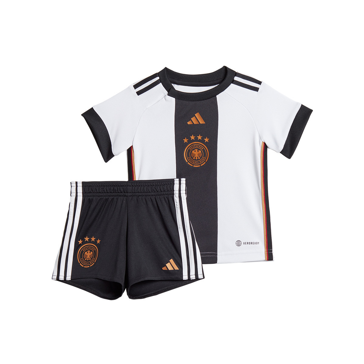 Compra Maestría curso Conjunto adidas Alemania Primera Equipación Mundial Qatar 2022 Bebé White -  Fútbol Emotion