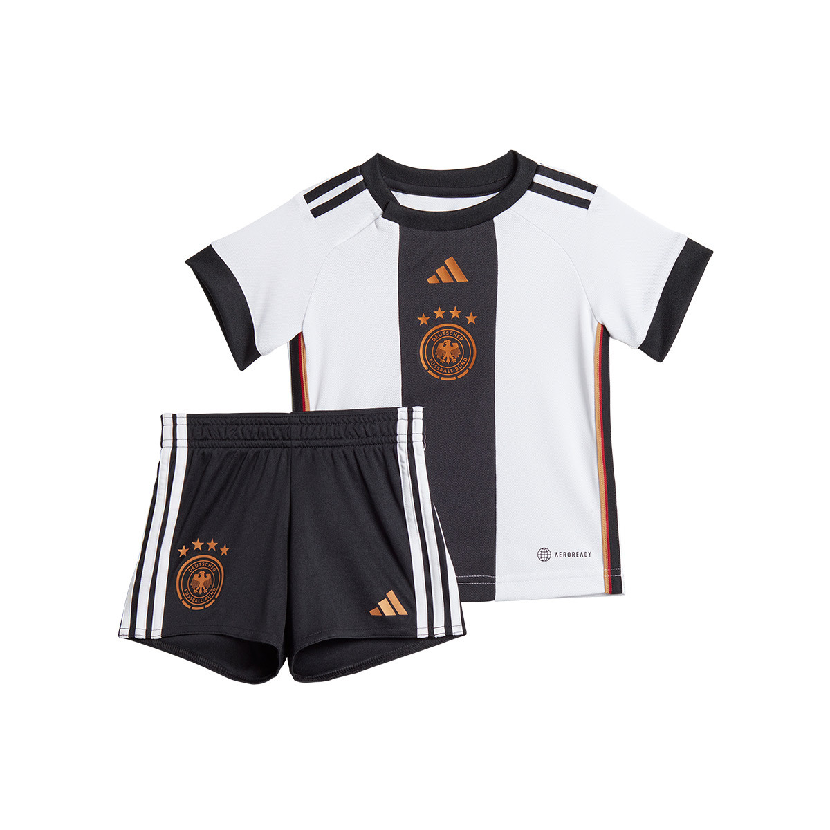 Conjunto adidas Primera Equipación Mundial Qatar 2022 Bebé White - Fútbol Emotion