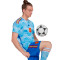 Camiseta España Segunda Equipación Authentic Mundial Qatar 2022 Glow Blue-Glory Blue