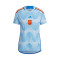 Camiseta España Segunda Equipación Mundial Qatar 2022 Mujer Glow Blue-Glory Blue