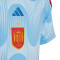 Camiseta España Segunda Equipación Mundial Qatar 2022 Niño Glow Blue-Glory Blue