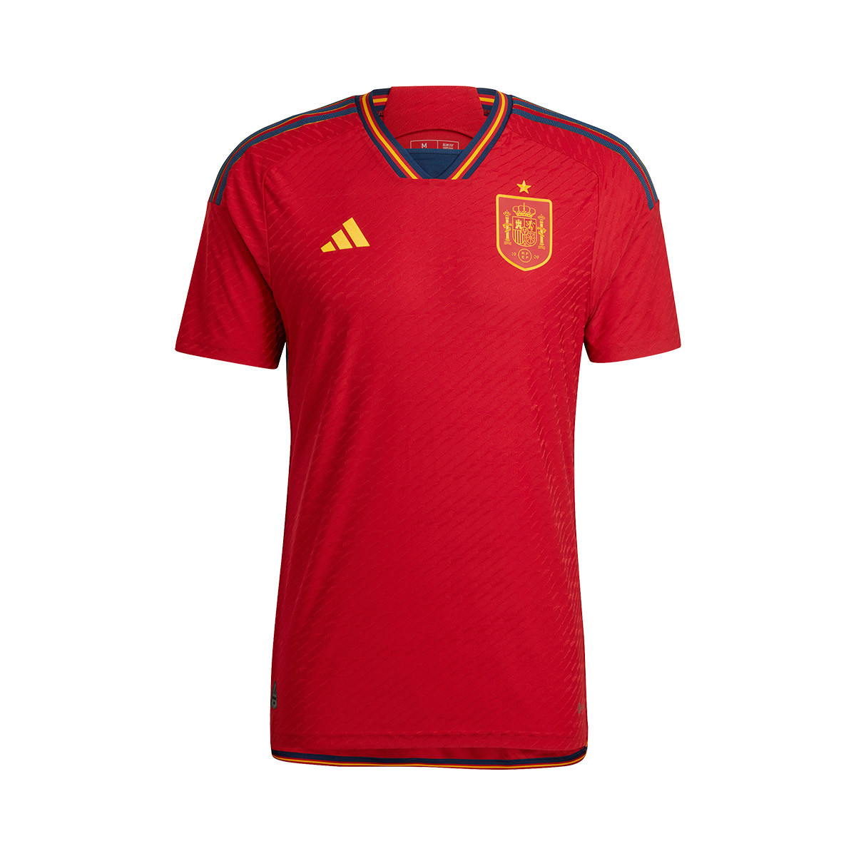 adidas España Primera Equipación Authentic Mundial Qatar 2022 Power Red-Navy Blue Fútbol Emotion