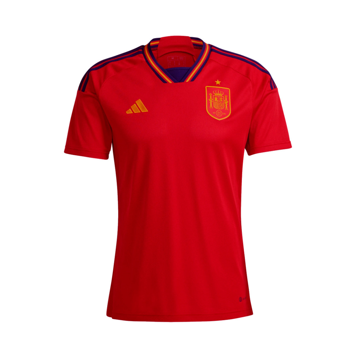 Caso Wardian Narabar grosor Camiseta adidas España Primera Equipación Mundial Qatar 2022 Power Red-Navy  Blue - Fútbol Emotion