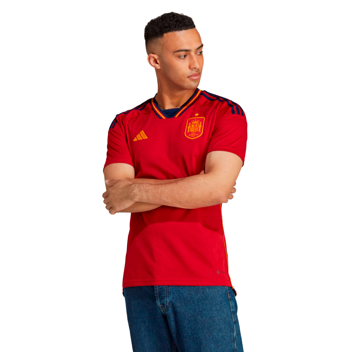 adidas España Primera Equipación Mundial 2022 Power Red-Navy Blue Fútbol Emotion