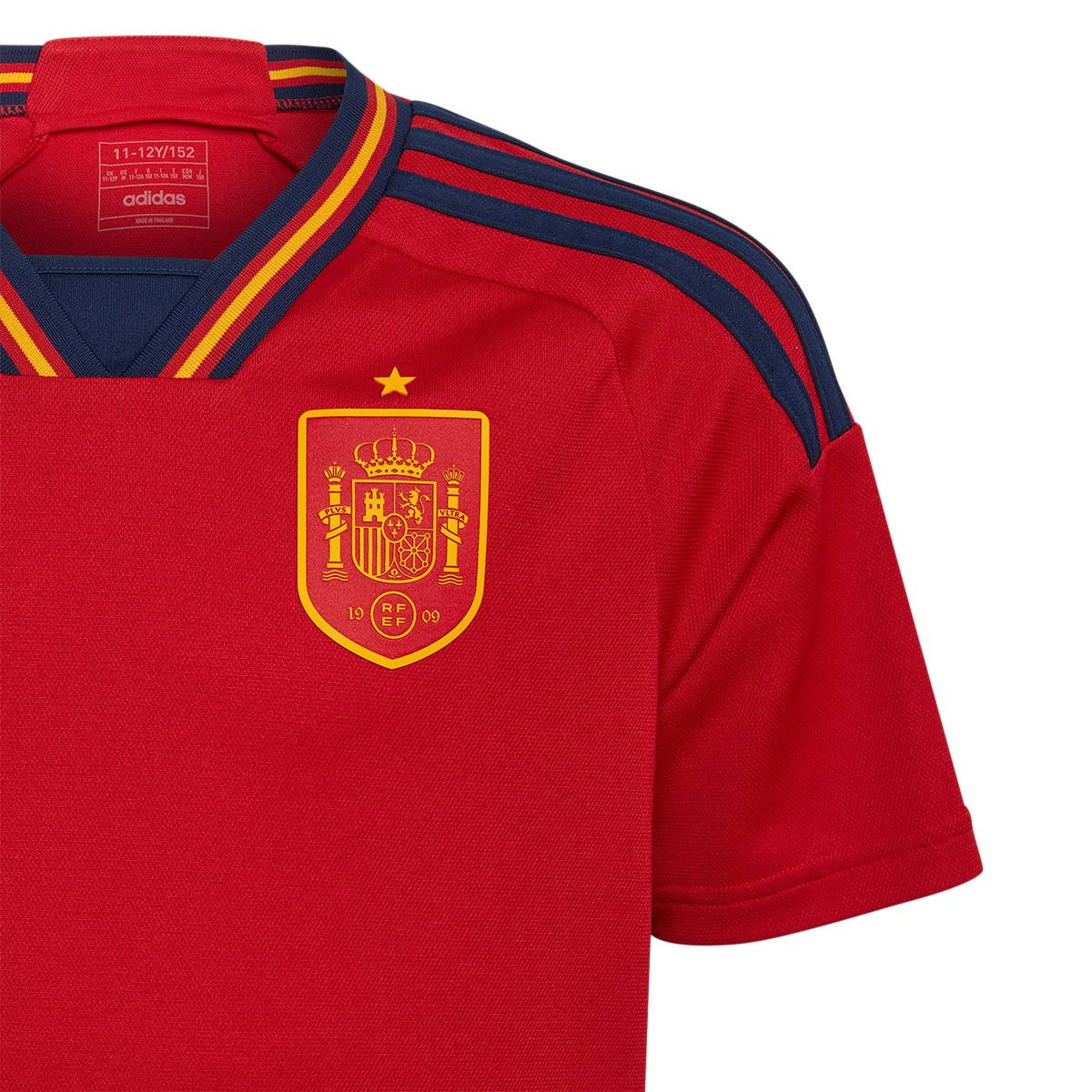Jersey adidas España Primera Equipación Mundial Qatar 2022 Niño Power Red-Navy - Fútbol Emotion