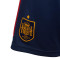 Pantalón corto España Primera Equipación Mundial Qatar 2022 Niño Navy Blue-Colleg Gold