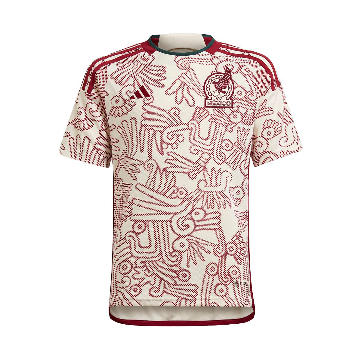 Camiseta adidas México Equipación Mundial Qatar 2022 Niño White - Fútbol Emotion