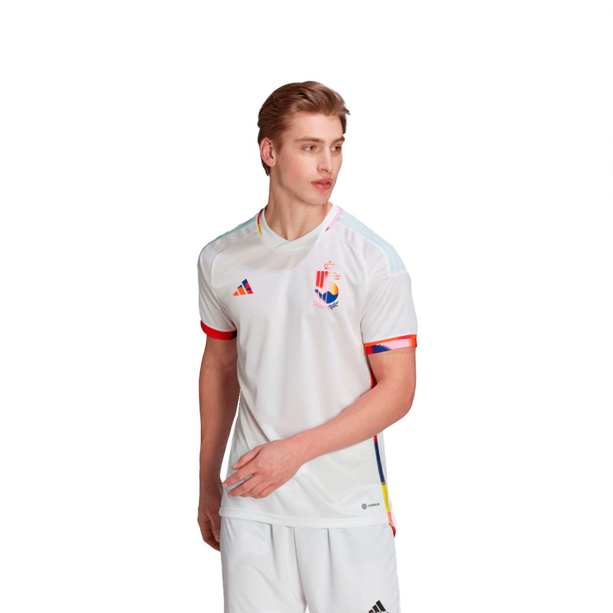 Camiseta adidas Bélgica Segunda Equipación Mundial Qatar White - Fútbol