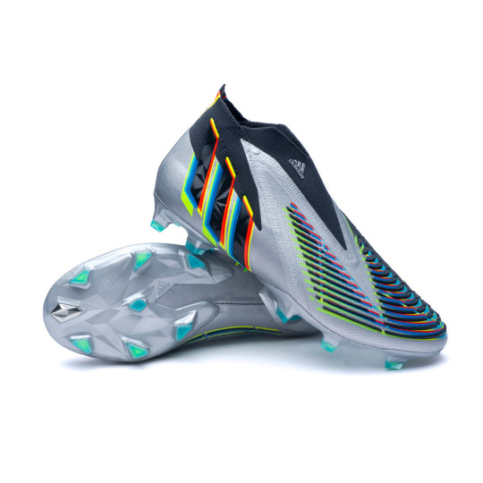 Bota de fútbol adidas Predator + FG Silver Metalic-Carbon - Emotion
