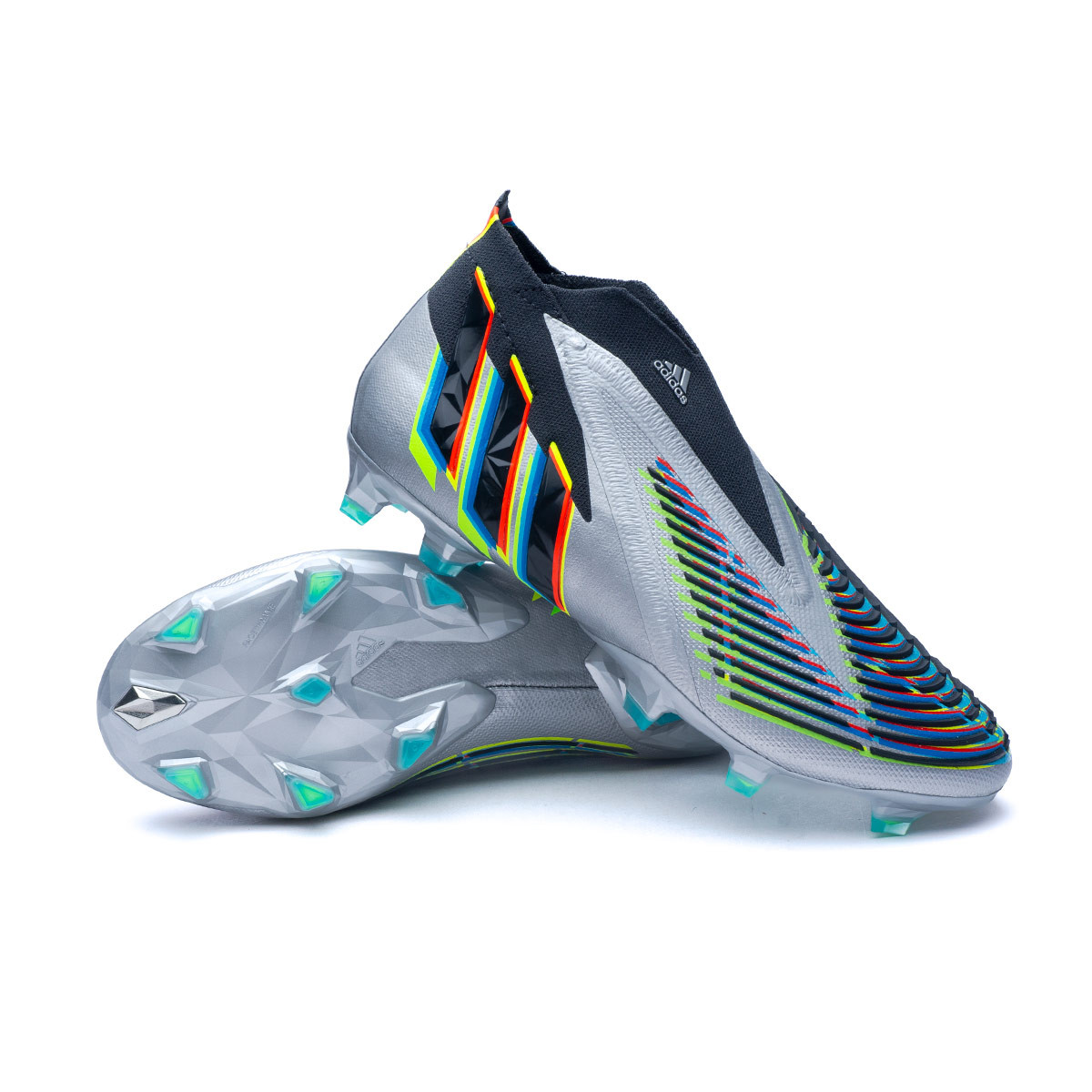 Football Boots adidas Predator Edge + FG Silver Metalic-Carbon
