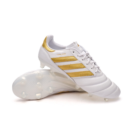 Bota de fútbol adidas Icon White-Gold - Fútbol Emotion