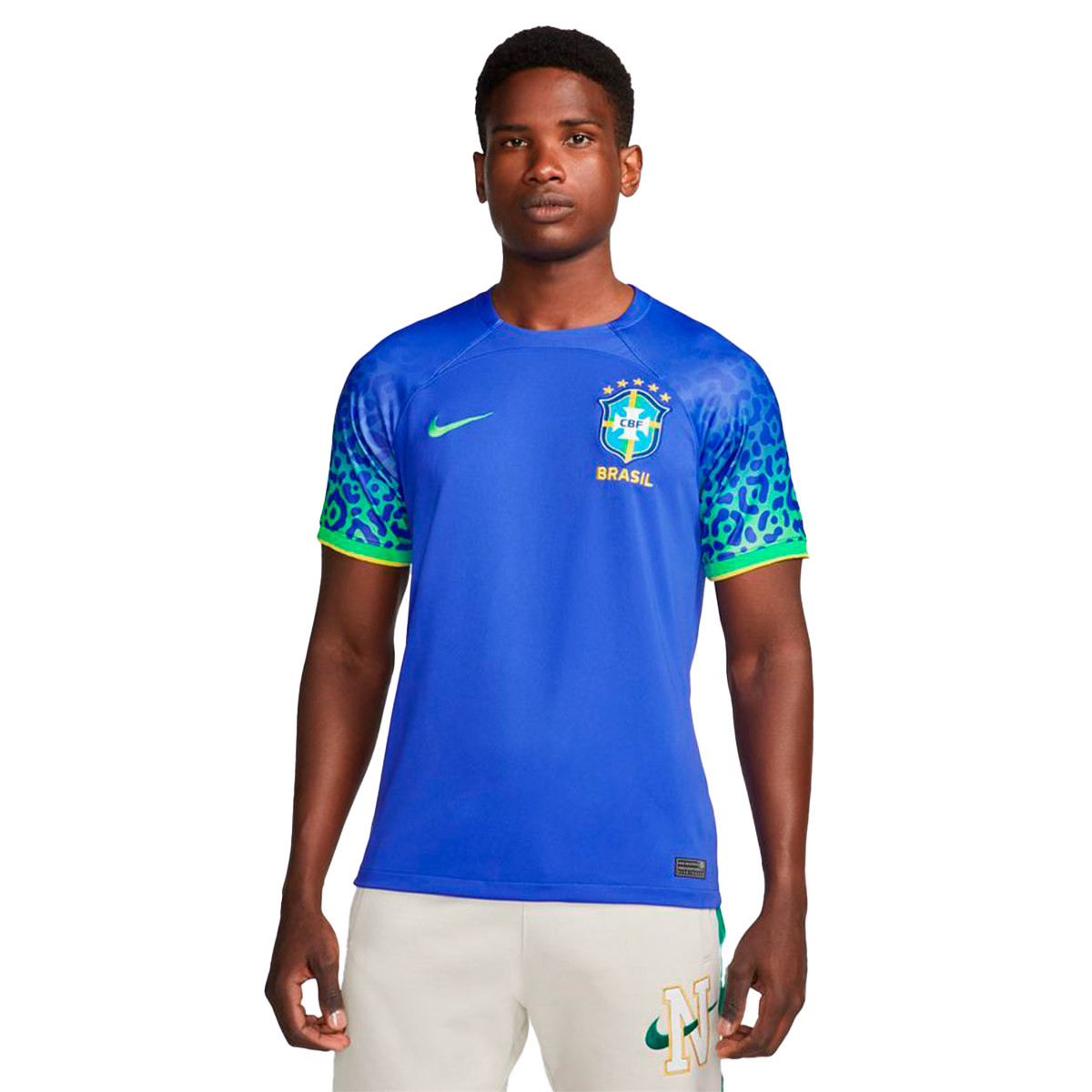Jersey Nike Brasil Segunda Equipación Stadium Mundial Qatar 2022