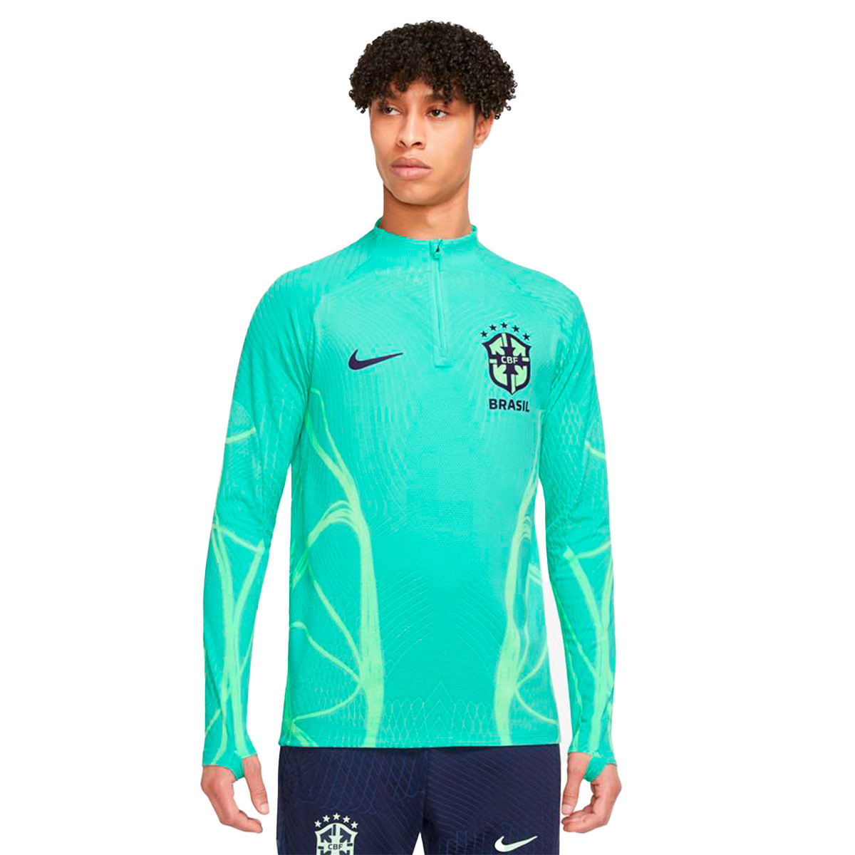 como el desayuno banjo Fundir Sudadera Nike Brasil Training Mundial Qatar 2022 Light Menta-Cucumber Calm  - Fútbol Emotion