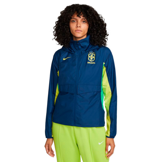 Chaqueta Nike Fanswear Mundial Qatar 2022 Coastal Blue-Dynamic Yellow-Green - Fútbol Emotion