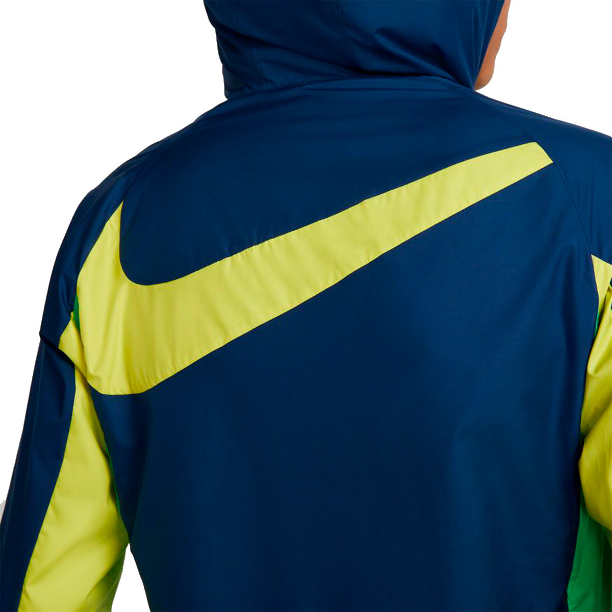 Economía Experto Derrotado Chaqueta Nike Brasil Fanswear Mundial Qatar 2022 Mujer Coastal Blue-Dynamic  Yellow-Green Spark - Fútbol Emotion