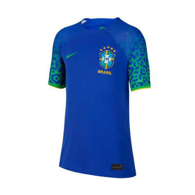 Dres Brasil Segunda Equipación Stadium Mundial Qatar 2022 Niño