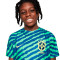 Camiseta Brasil Pre-Match Mundial Qatar 2022 Niño Coastal Blue-Coastal Blue