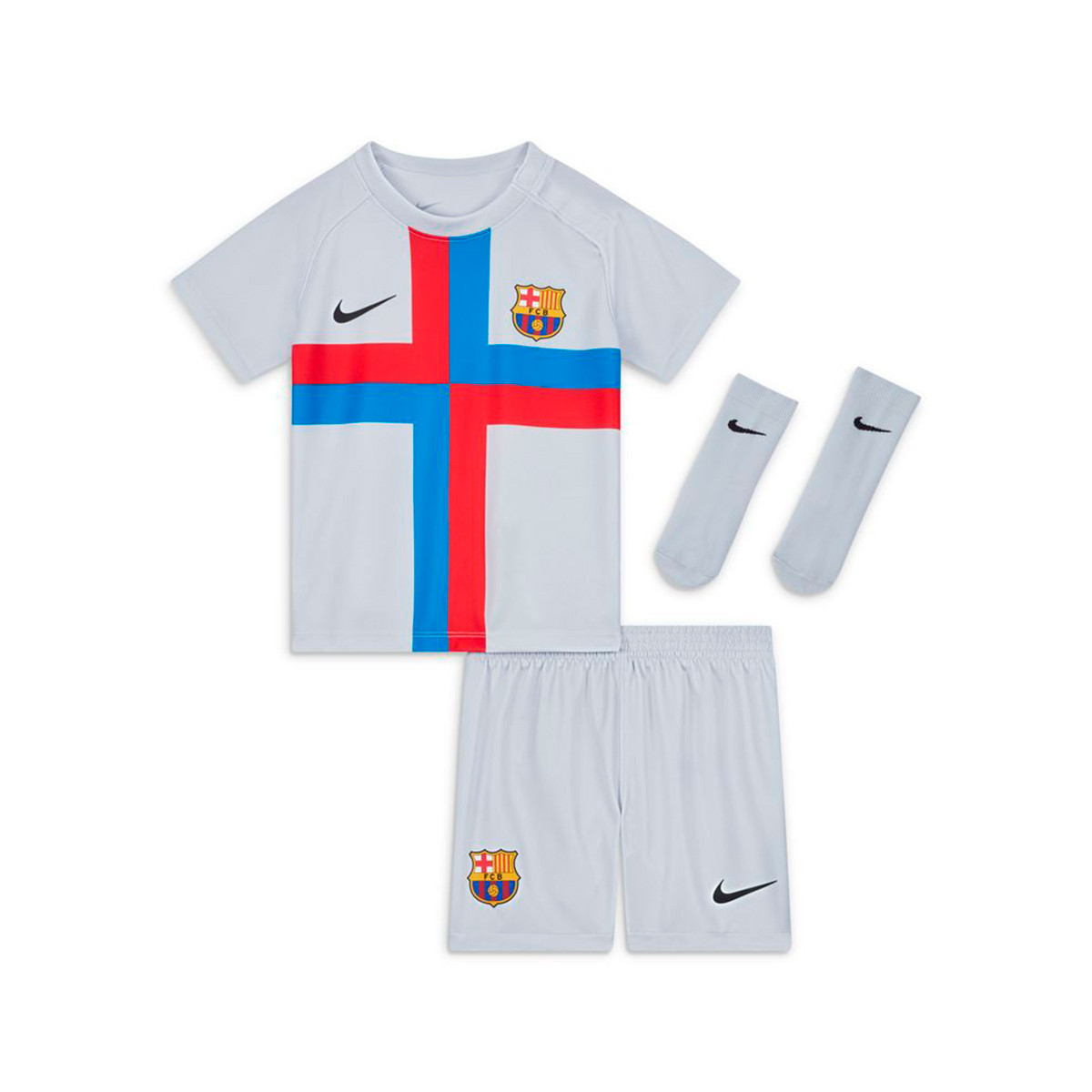 Conjunto Nike FC Tercera Equipación Stadium Bebé Sky Grey - Fútbol Emotion