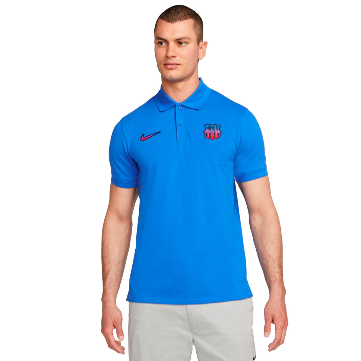 Dispuesto Arbitraje As Polo Nike FC Barcelona Fanswear 2022-2023 Signal Blue-Obsidian-University  Red - Fútbol Emotion