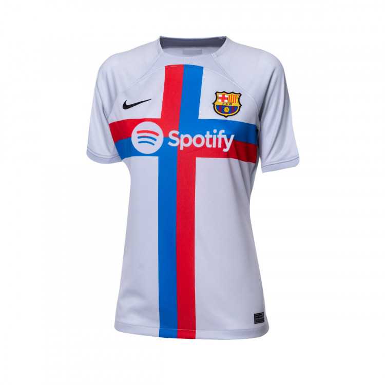 Jersey Nike FC Barcelona Tercera Equipación Stadium 2022-2023 Mujer Sky ...