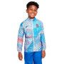 FC Barcelona Fanswear 2022-2023 Niño White-Sky Grey