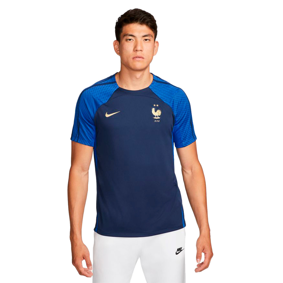 Camiseta Nike Francia Training Mundial Qatar Midnight Royal - Fútbol Emotion