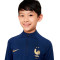Sudadera Francia Training Mundial Qatar 2022 Niño Midnight Navy-Game Royal