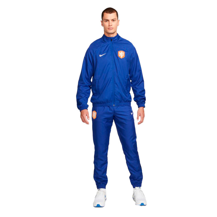 Tracksuit Nike Netherlands Training Qatar World Cup 2022 Deep Royal Blue Futbol Emotion