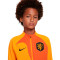 Chaqueta Holanda Pre-Match Mundial Qatar 2022 Niño Orange Peel-Campfire Orange