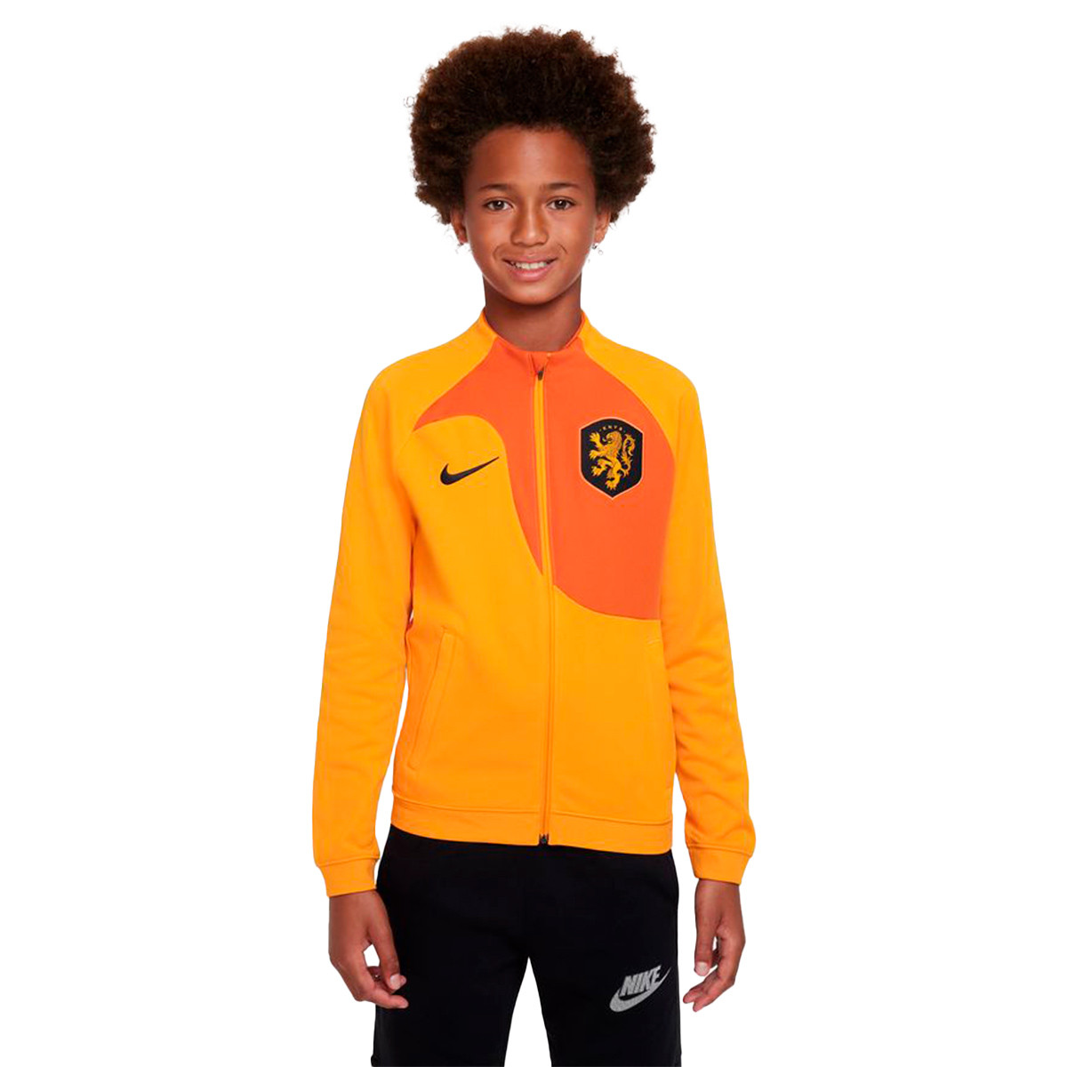 Chaqueta Nike Holanda Pre-Match Mundial Qatar 2022 Niño Orange Peel-Campfire Orange - Fútbol