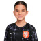 Camiseta Holanda Pre-Match Mundial Qatar 2022 Niño Black