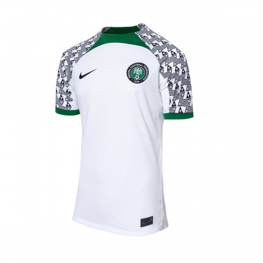 Gato de salto Dormido bota Camiseta Nike Nigeria Segunda Equipación Stadium Mundial Qatar 2022  White-Pine Green - Fútbol Emotion
