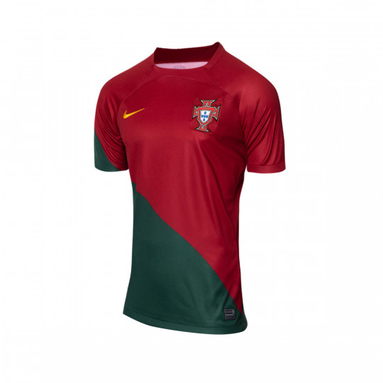 T-Shirt Nike Kids Portugal Home Jersey World Cup 2022 Pepper