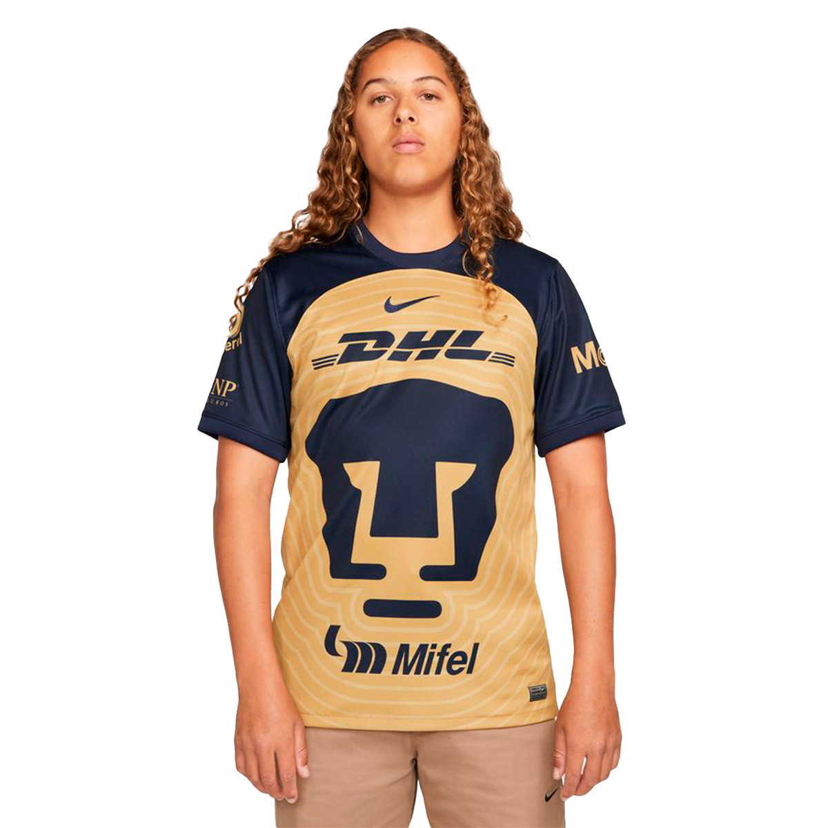 Camiseta Nike Pumas Equipación Stadium 2022-2023 Truly Gold-Obsidian - Fútbol Emotion