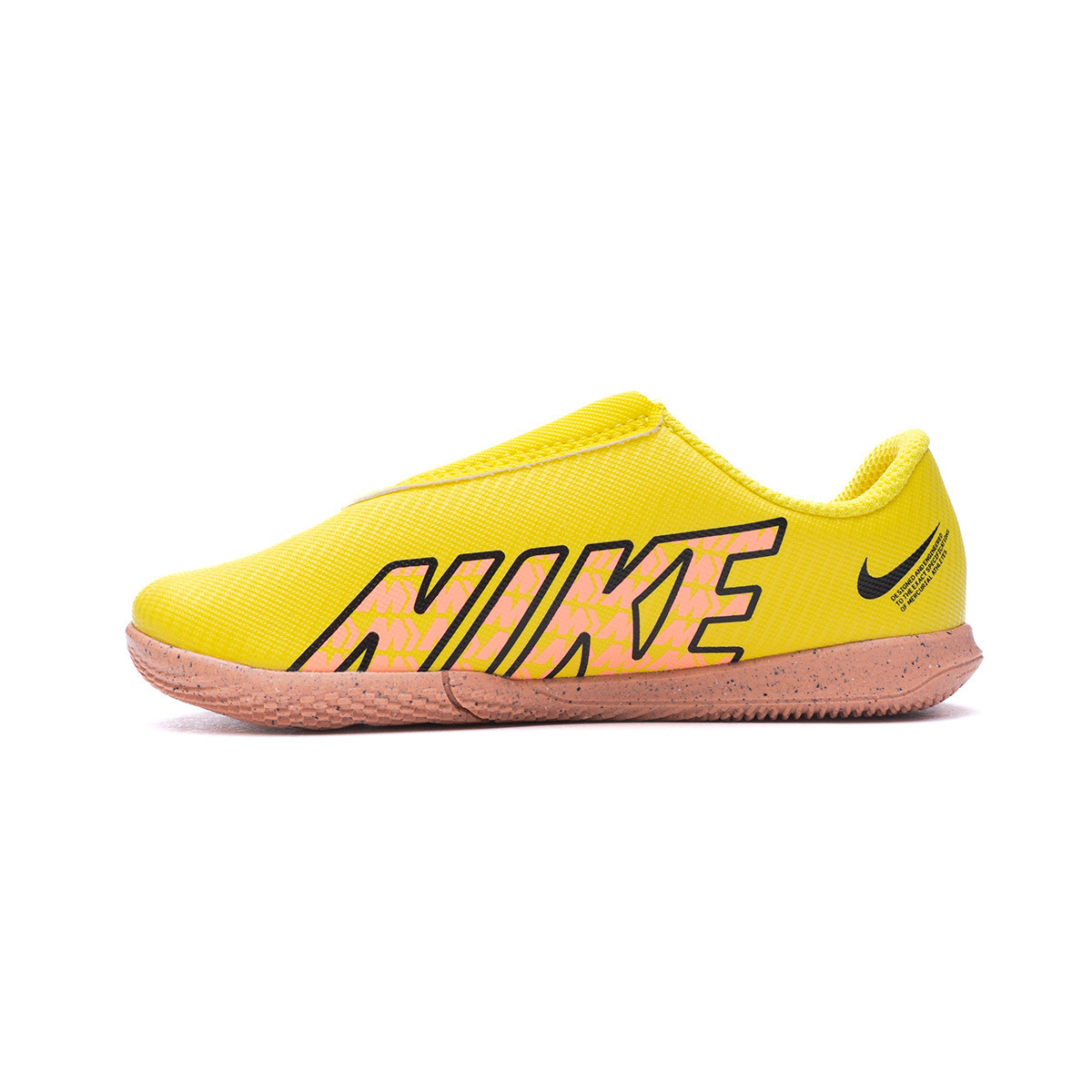 Zapatilla de sala Nike Mercurial Vapor 15 Cinta Ahesiva Niño Yellow Strike-Sunset Glow-Black - Fútbol Emotion