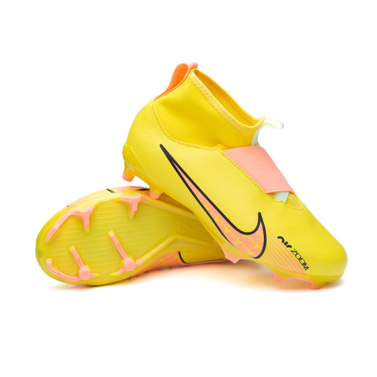 Bota de fútbol Nike Air Zoom Mercurial Superfly 9 FG/MG Niño Yellow Glow-Volt Ice - Emotion