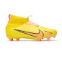 Kids Air Zoom Mercurial Superfly 9 Academy FG/MG Yellow Strike-Sunset Glow-Volt Ice