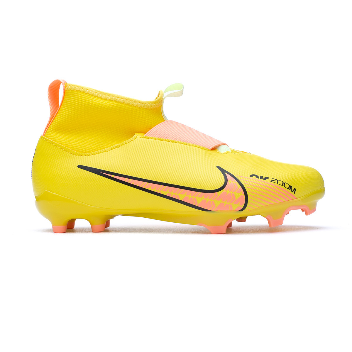 Bota de fútbol Nike Air Zoom Mercurial Superfly 9 Academy Niño Yellow Strike-Sunset Glow-Volt Ice - Fútbol Emotion