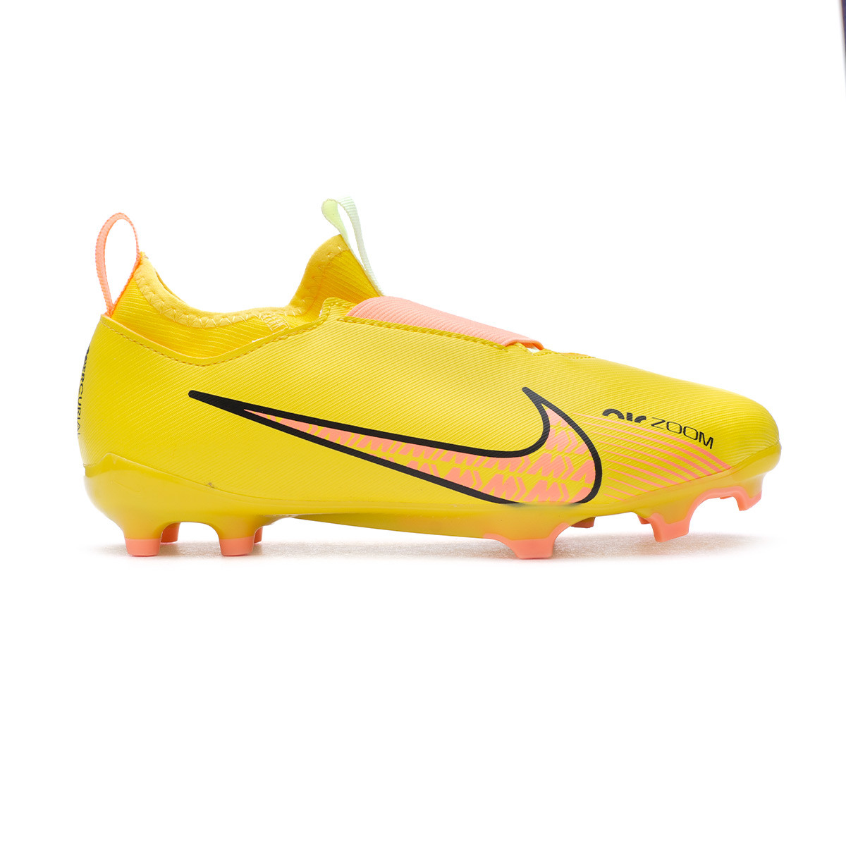 Bota de fútbol Nike Air Zoom Mercurial Vapor 15 Academy FG/MG Niño Yellow Glow-Volt Ice - Fútbol Emotion