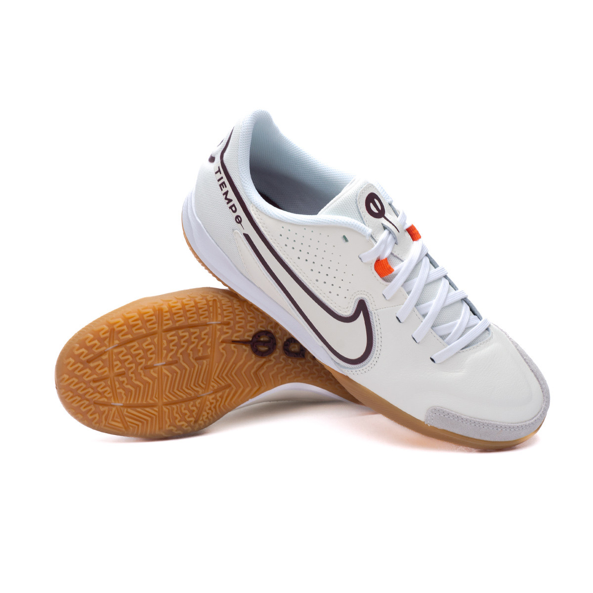 Zapatilla Fútbol sala Nike Tiempo Legend 9 Academy IC Sail-Dark Beetroot-Gum Light Brown - Fútbol Emotion