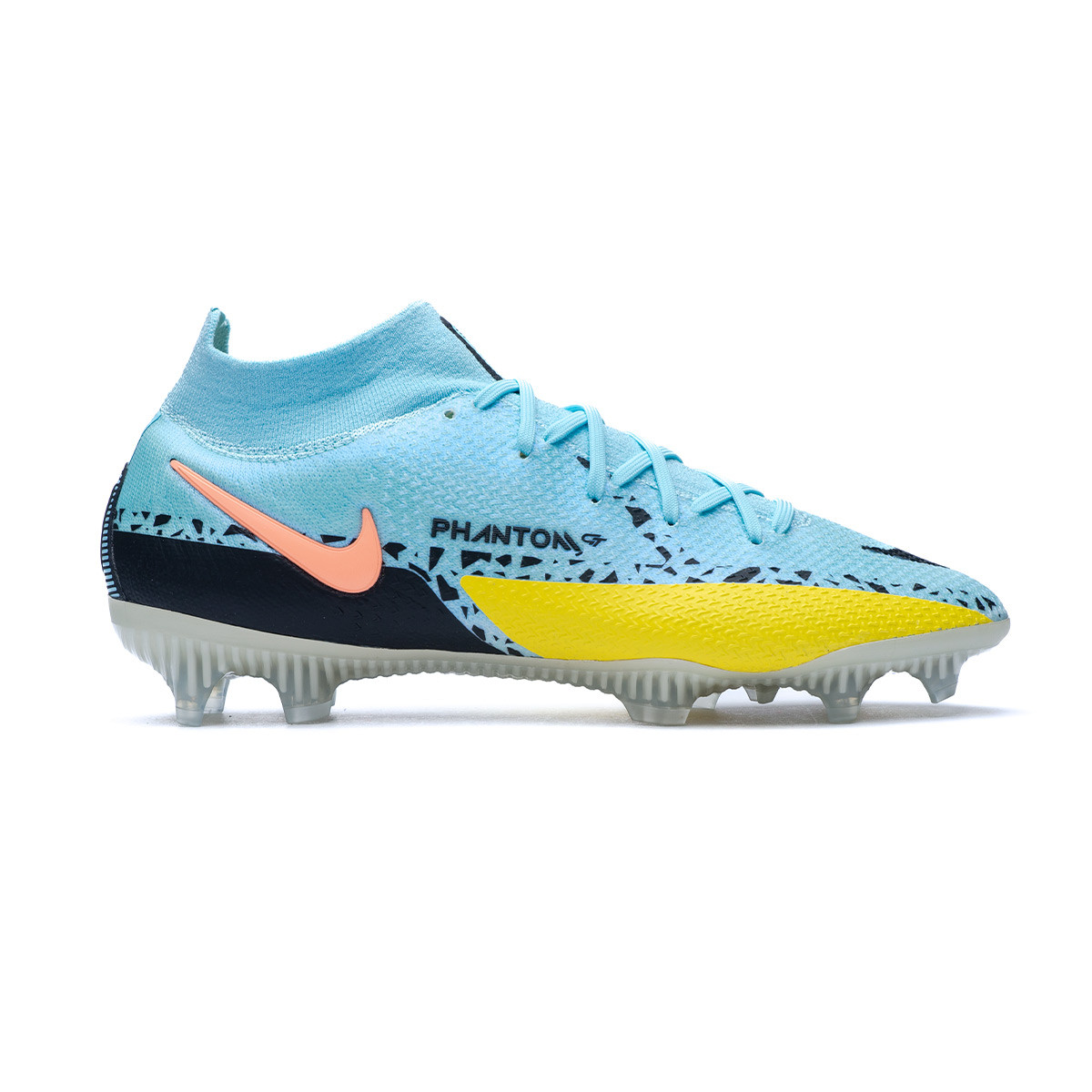 de Nike Phantom GT2 Elite FG Glacier Ice-Black-Yellow Strike - Fútbol Emotion