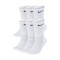 Calcetines Training Crew (6 Pares) White-Black