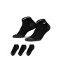 3 Pairs Training No-Show-Preto-Antracite-Branco