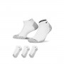 3 Pairs Training No-Show-Lobo Branco Cinzento-Preto