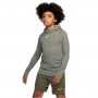 Dri-Fit Academy Hoodie Pullover Niño Cargo Khaki-Summit White