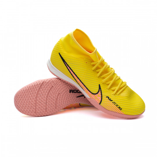 Injusto Alicia Precipicio Zapatilla de Fútbol sala Nike Zoom Mercurial Superfly 9 Academy IC Yellow Strike-Sunset Glow-Coconut Milk - Fútbol Emotion Injusto Alicia Precipicio Zapatilla de Fútbol sala Nike Zoom Mercurial Superfly 9 Academy IC Yellow Strike-Sunset Glow-Coconut Milk - Fútbol Emotion